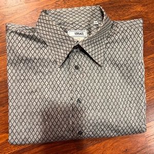 Versace Collection Grey Men’s Button Up Dress Shirt Size 3XB